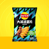 乐事（Lay's） 大波浪薯片香脆烤鸡翅味70g单袋零食小吃休闲食品 鱿鱼味70g
