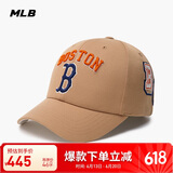 MLB帽子男女情侣学院风大GOLO硬顶系棒球帽3ACPV044N-43CAL-F