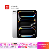 Apple/苹果 iPad Pro 11英寸 M4芯片 2024年新款平板电脑(1T WLAN版/纳米纹理玻璃/MWR73CH/A)银色