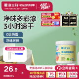 嘉宝莉（CARPOLY）乳胶漆翻新漆改色彩色背景墙家用室内水性净味环保墙面白漆滚筒漆 1kg【青苹果乐园】净味翻新 （送工具）约刷4-5平米/KG