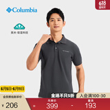 Columbia哥伦比亚户外春夏男子吸湿排汗透气运动翻领短袖POLO衫AE3119 011(尺码偏小 建议拍大一码) S (170/92A)