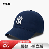 MLB帽子男女软顶棒球帽虞书欣明星同款运动鸭舌帽3ACP6601N-50NYS-F