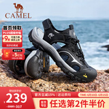 骆驼（CAMEL）凉鞋男士夏季新款男女户外包头运动徒步凉鞋软底轻便休闲沙滩凉鞋 G15M396026 夜黑色男 42