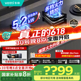 华帝（VATTI）国家补贴官方小尺寸燃气灶嵌入式天然气双灶5.2kW猛火煤气炉灶台灶具i10072B【天然气产品】