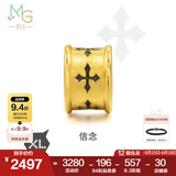 周生生父亲节礼物王安宇同款 信念黄金转运珠 足金XL串珠 86640C定价 信念