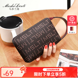 马莎兰缇（MashaLanti）手拿包2025新女士钱包女品质零钱包轻奢侈妈妈包生日礼物送老婆 酒红新时尚款