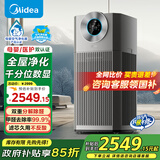 美的（Midea）空气净化器 除甲醛 猫毛浮尘TVOC异味除菌除过敏认证 家用 装修新家使用大空间 全效净化器 【新品机皇】KJ1000G-T1000S