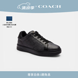 蔻驰（COACH）男士男鞋经典标志HIGH LINE运动鞋板鞋平底鞋简约通勤鞋百搭轻奢 石墨色/黑色 43