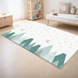 帕克伦韩国进口pvc可折叠宝宝爬行垫室内家用加厚婴儿爬爬垫儿童游戏垫 Mood Indigo 190x130x1.2cm 【PVC款】