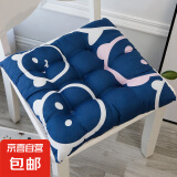 坐垫家用椅子椅垫办公室久坐座垫板凳学生冬季凳子垫子屁股屁垫软 卡通小熊 45x45cm【柔软加厚+填充饱满】