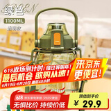 希乐（cille）大容量水杯 Tritan吸管杯成人运动水壶刻度杯子 塑料大肚杯1.1L