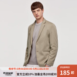 千纸鹤休闲抗皱小西服男春秋季新款休闲西装男外套易打理单西男 382 11C杏黄 L