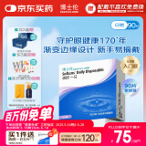 博士伦清朗一日90片软性亲水接触镜 每日抛弃型 清朗一日90片 600度 