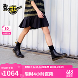 马丁（DR.MARTENS）2976 YS男女款春季舒适百搭黄车线黑色女切尔西靴父亲节礼物 黑色 36