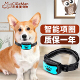茨格曼 宠物训狗自动止吠器智能自动防叫防咬器狗电击项圈小中型犬通用 蓝色止吠器 *