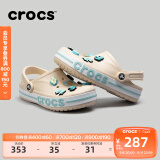 卡骆驰crocs洞洞鞋贝雅卡骆班轻便耐磨一脚蹬休闲鞋|205089 冬日白/彩色-1LI 40 (250mm)