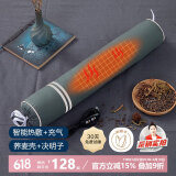 蜀国御 颈椎枕头荞麦决明子枕芯充气热敷枕头成人单人糖果圆柱形硬枕
