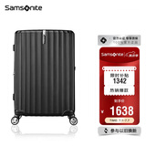 新秀丽（Samsonite）行李箱25英寸拉杆箱竖条纹大容量旅行箱包托运密码箱黑色GU9
