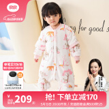 良良（liangliang）婴儿睡袋夏季空调房防踢被宝宝纯棉可拆袖儿童睡袋 雨林粉·寒冬款【适合0-15℃】 XL（建议身高90-105cm）