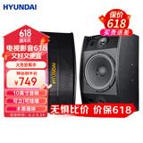 HYUNDAI现代10英寸家庭影院KTV音响会议室蓝牙大功率功放音箱组合家用卡拉OK电视听唱音响一对