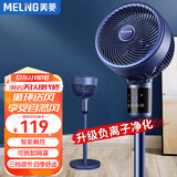 美菱（MeiLing） 电风扇空气循环扇家用办公家落地扇循环对流节能换气扇 蓝色遥控【高92cm+负离子净化】