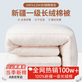 多忆绵眠（duoyimianmian）新疆长绒棉被芯全棉花被子手工棉絮棉胎褥子床垫加厚保暖冬被单人 新疆长绒棉被8斤 180*200cm