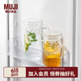 无印良品（MUJI）耐热玻璃水壶 冷泡家用茶壶玻璃壶 1升