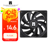 Thermalright(利民) TL-C12C 黑色12cm入门级风压扇 经典磁稳S-FDB轴承 50CM 4PIN串接PWM接头 1550转速