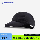 迪卡侬帽子男女鸭舌帽防帽黑色TC100_经典款（58cm可调节）均码4237279