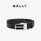 BALLY【秋季焕新】男士皮带板扣双面腰带3.5/110黑色/棕色6226700