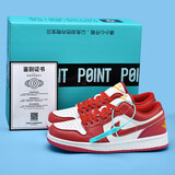 aj莆田纯原婚鞋dunk红色秀禾结婚女板鞋男新款百搭低帮婚鞋新娘鞋 7728白红 35