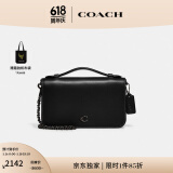 蔻驰（COACH）【专享直降】女士BEA斜挎包休闲通勤高级感简约复古夏季女包 黑色