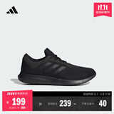 adidas CORERACER随心畅跑网面休闲跑步鞋男子阿迪达斯官方轻运动   黑色   40.5