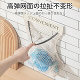 家の物语（KATEI STORY）日本挂墙式收纳网袋大蒜兜挂袋网袋厨房洋葱果蔬生姜蒜头收纳袋 魔术贴收纳网兜【一个装】