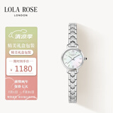LOLA ROSE罗拉玫瑰女士手表女小银表节日礼物送女友生日礼物女