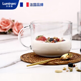 乐美雅（Luminarc）早餐杯子牛奶杯玻璃水杯咖啡微波炉可用耐高温高颜值把杯500ml*2