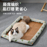 阿柴与猫 猫窝夏天猫咪四季通用凉席窝泰迪狗狗垫子狗窝小型犬宠物用品