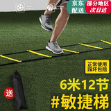 麓格立 敏捷梯运动足球训练器材篮球脚步绳梯步伐软梯跳格梯 6米12节敏捷梯