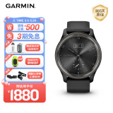 佳明（GARMIN）MoveTrend心率血氧睡眠监测触屏指针式智能运动腕表午夜黑礼物