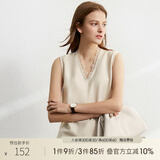 AMII职业西服套装女春夏新款休闲外套时尚西装两件套 杏色(吊带背心) XL (170)