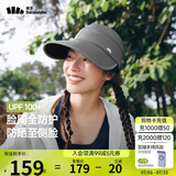 蕉下（beneunder）棒球帽子遮阳帽女鸭舌帽黑胶大檐防晒帽防紫外线百搭BM530灰