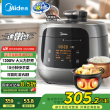 美的（Midea）【速嫩感】电压力锅双胆高压电饭锅家用4-6人 全自动智能预约触控电炖锅煮饭煮粥MY-C5933饭煲4.8L