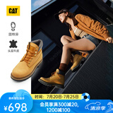 CAT卡特经典大黄靴马丁靴女鞋轻户外牛皮防泼水增高短筒靴P312082 女士 38