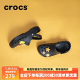 CROCS卡骆驰洞洞鞋女鞋男鞋夏季新款一脚蹬穿脱凉鞋男士拖鞋情侣凉拖鞋 10126-001黑色（建议拍小一码） 41 -42(260mm)
