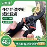 安赛瑞 园林工具修枝剪 园艺树枝剪刀 带安全锁扣 果树绿化 25002