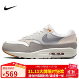 耐克NIKE休闲鞋男子气垫AIR MAX 1运动鞋IB1492-121白灰/卡其42