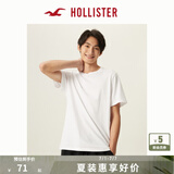 HOLLISTER24夏款经典小海鸥情侣基础款短袖T恤男装女装KI324-4042 白色 L (180/108A)