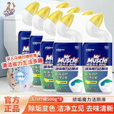 威猛先生强效洁厕液活力柠檬 冲厕所清洗剂马桶清除垢小便池去污清洁尿垢 【活力柠檬】 500g 8瓶 威猛先生