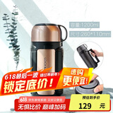 乐扣乐扣（LOCK&LOCK）佳益特便携保温壶车载户外男女便携保温水壶1.2L香槟色