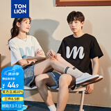 唐狮（TonLion）2025情侣短袖T恤半袖体恤宽松上衣 女款/本白 XL